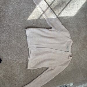 Loft pink crop blazer